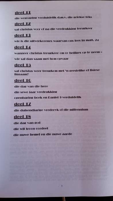 Eskatologie Die Toekomsleer (Sagteband)